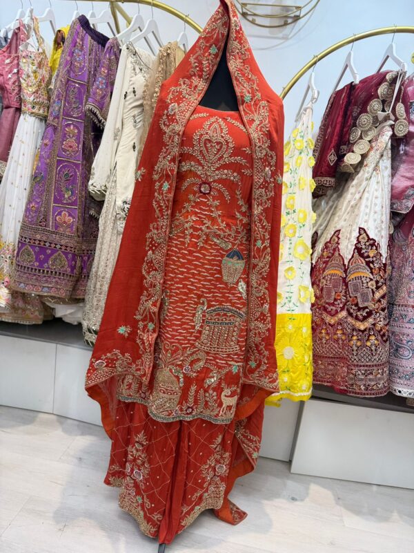 Red Bridal Suit - Image 2